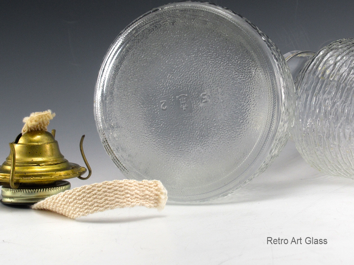 Soreno Pattern Glass Retro Vintage Oil Lantern Rare - Image 4
