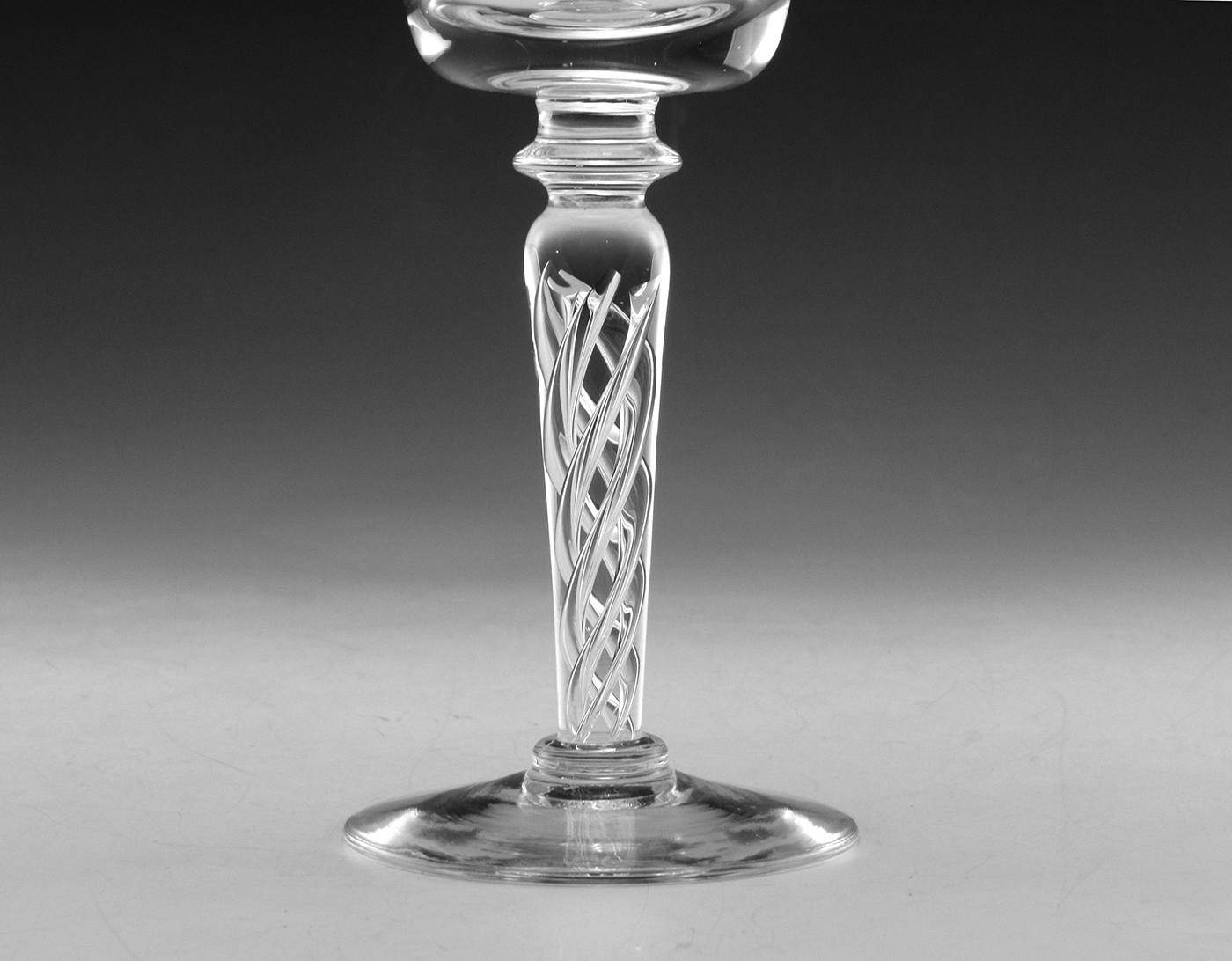 Crystal Air Twist Stem Wine Glass Hand-Blown - Image 2