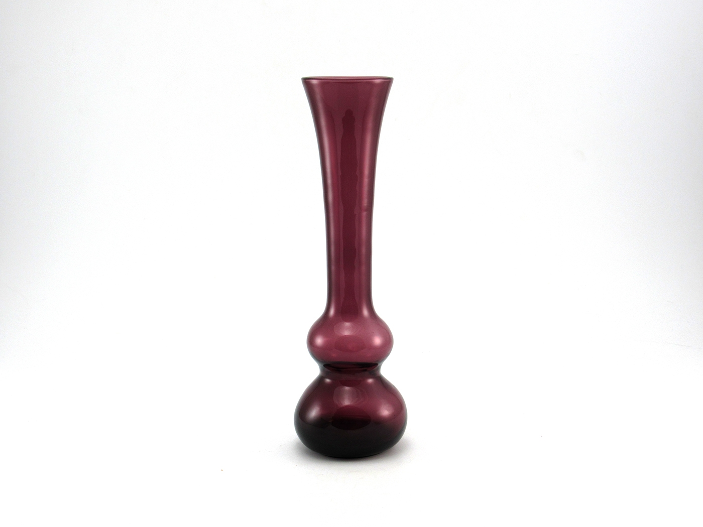 Retro Modern Bud Vase Tall Double Bubble Handmade - Image 2