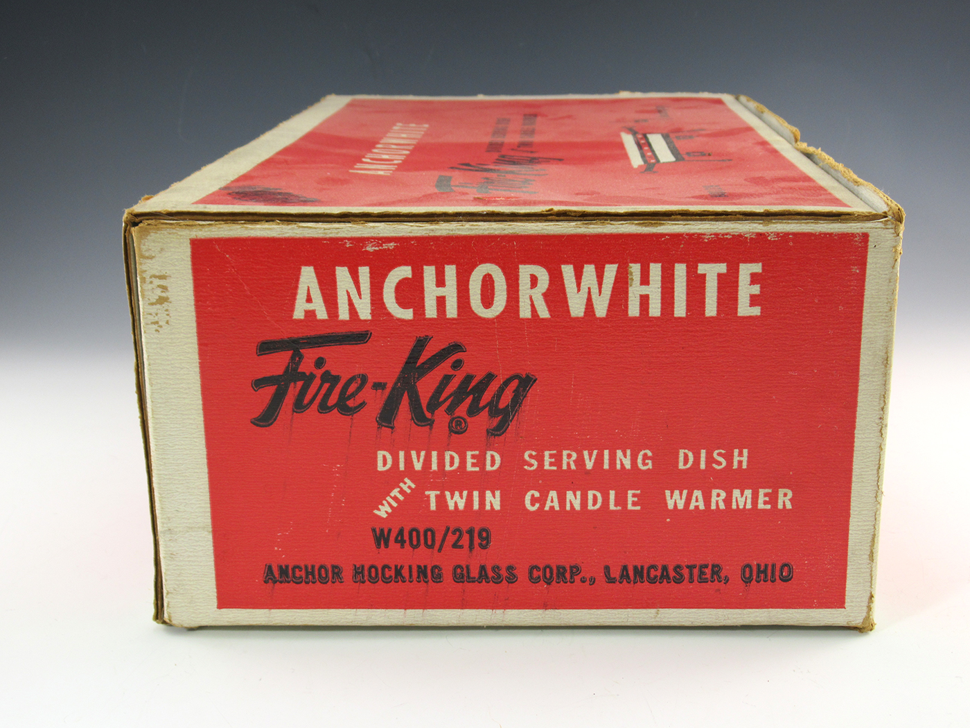 Vintage Fire-King Server and Twin Candle Warmer Unused - Image 4