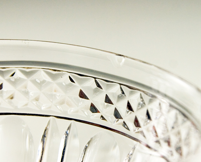 Antique Cut Crystal Goblets With Lemon Squeezer Base - Image 3