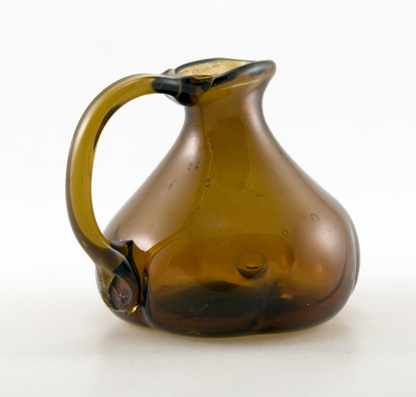 Little Brown Jug Early Free Blown Glass - Image 4