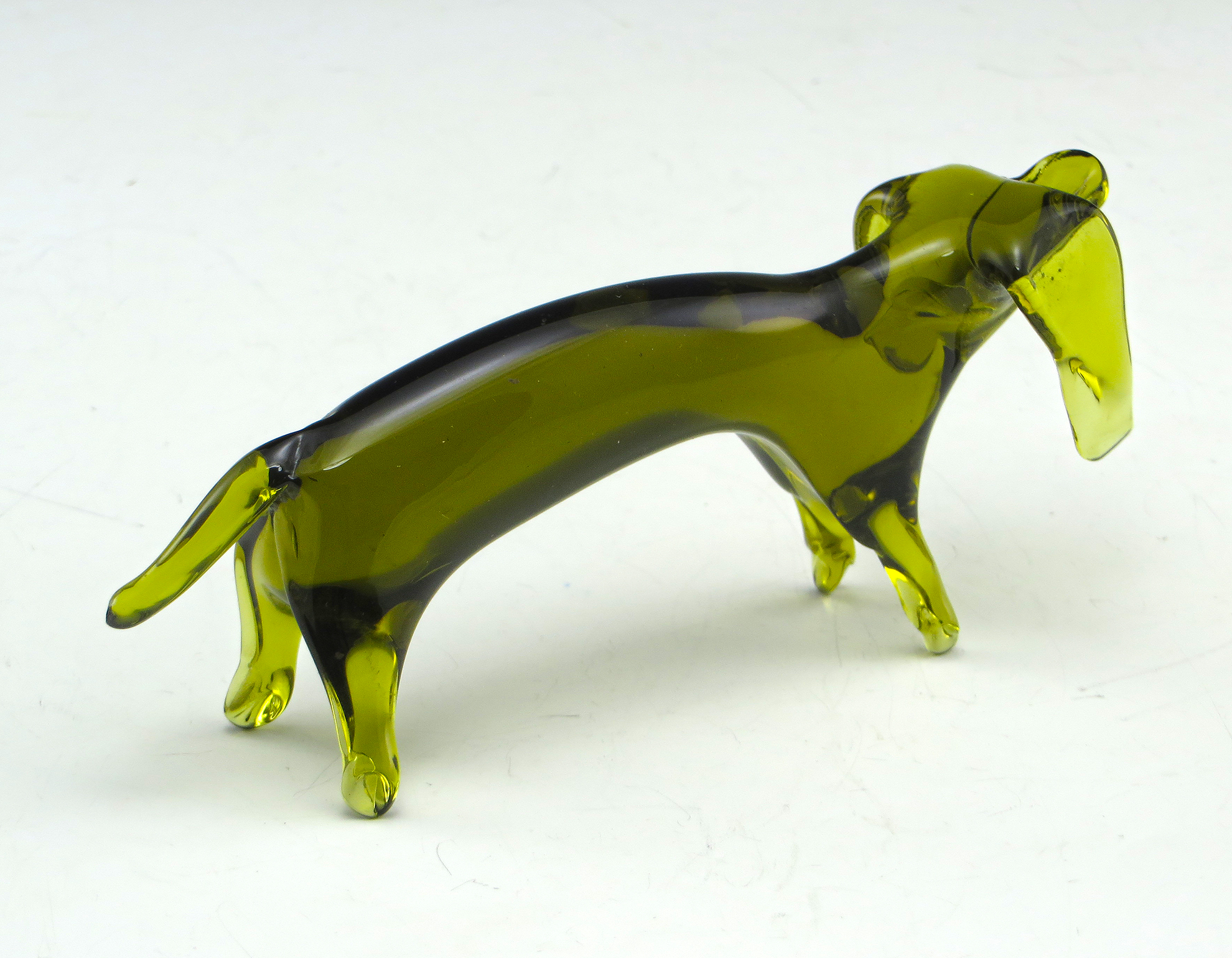 Vintage Retro Glass Dachsund Dog Handmade by Pilgrim Glass USA - Image 4