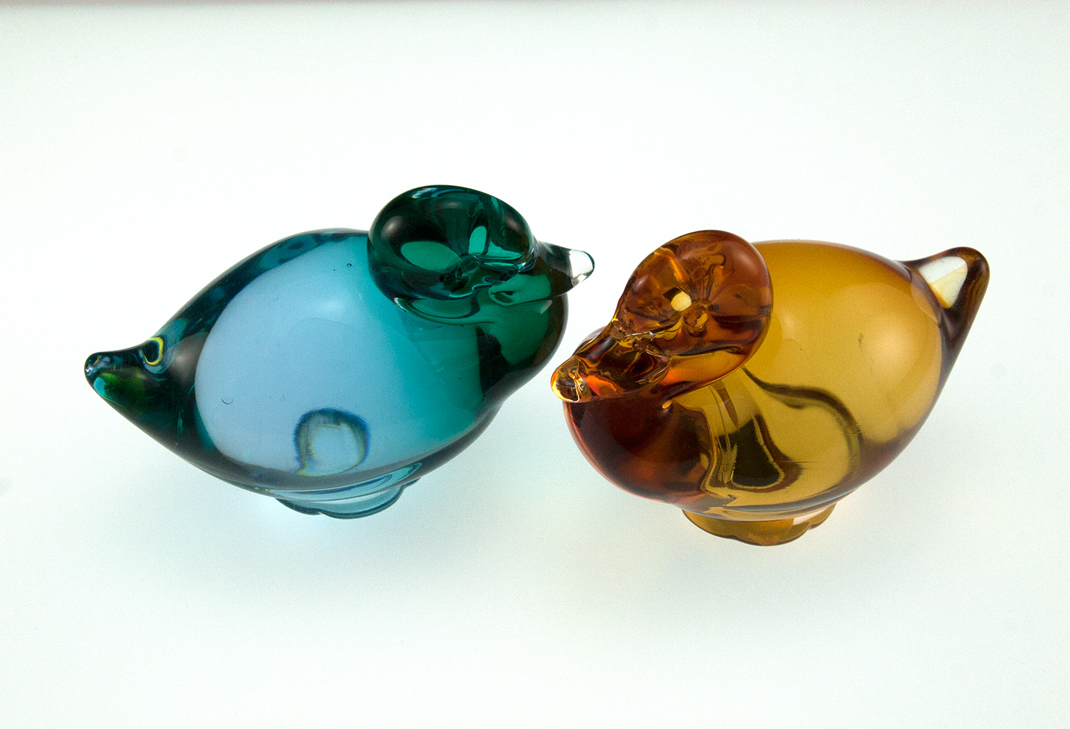Pauly & C Glass Duck Set w/Label Vintage Italian - Image 7