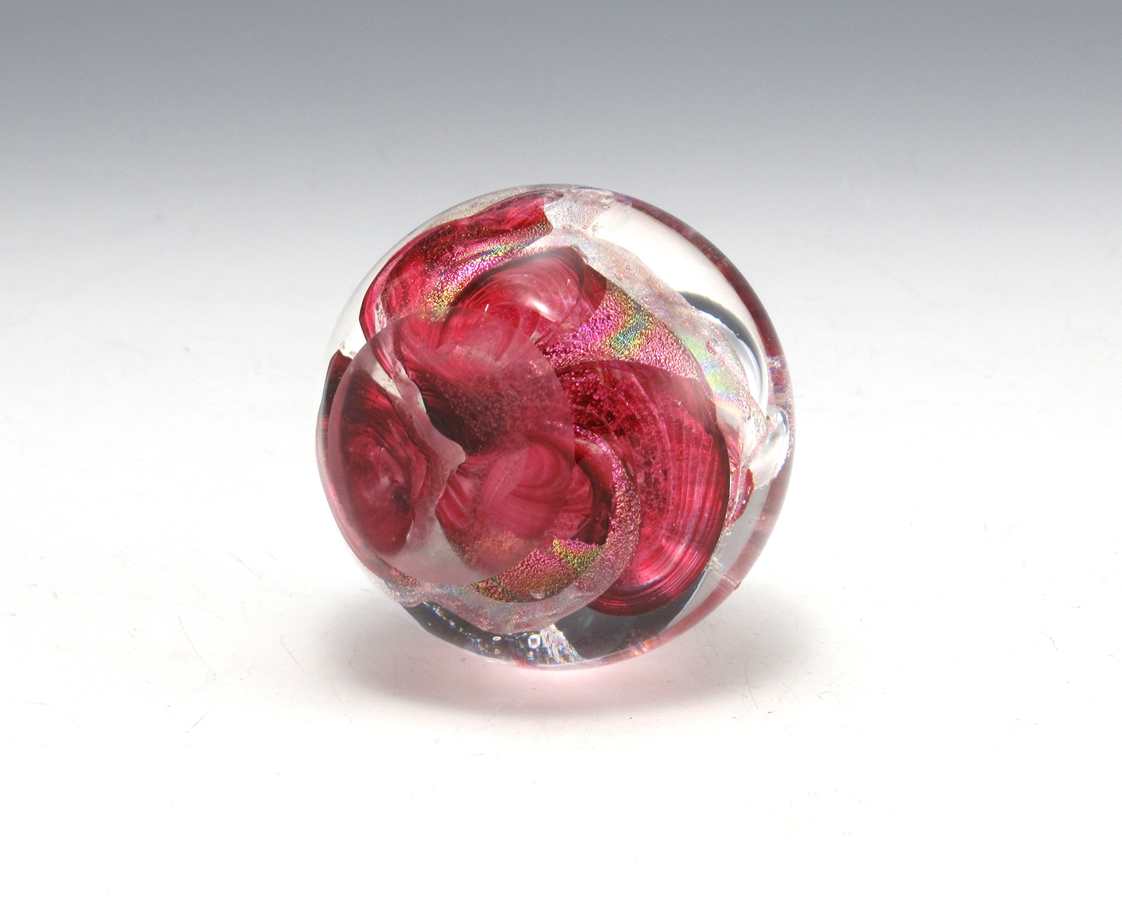 Vintage Dichroic Art Glass Paperweight Breckenridge Artist - Image 4