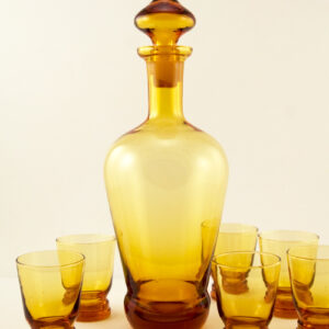 Atomic Era Spirit Decanter and Cordial Set