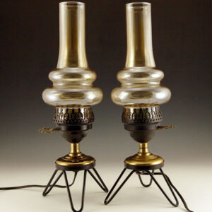 Atomic Era Tripod Lantern Lamp Set