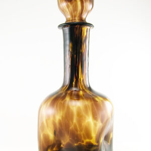 Authentic Mid-Century Tortoise Shell Glass Decanter