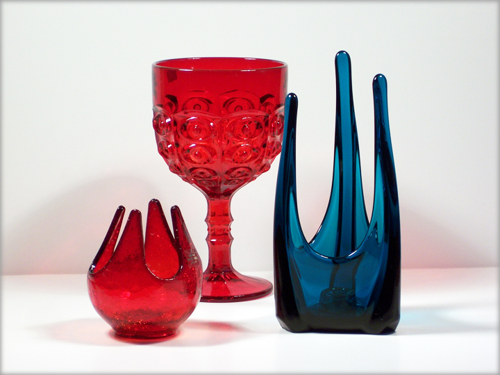 Awesome Huge Art Glass Ruby Chalice - Image 2
