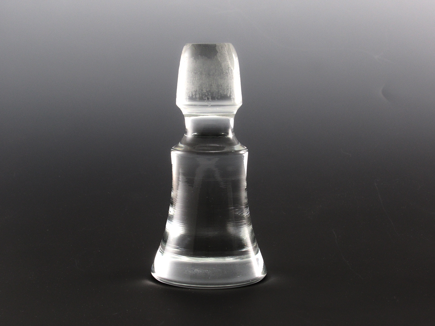 Solid Glass Bell Decanter Stopper No. 2