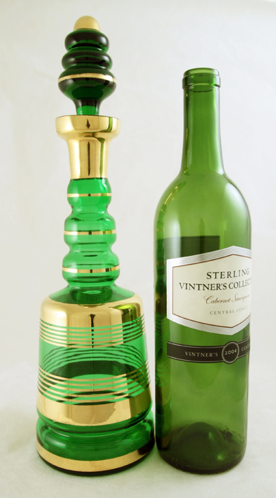 Big Borske Sklo Blown Glass Czech Decanter - Image 3