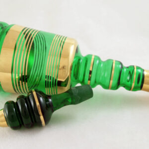 Big Borske Sklo Blown Glass Czech Decanter