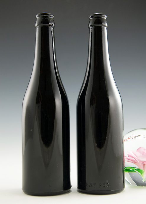Black Amethyst Antique Orange Soda Bottles