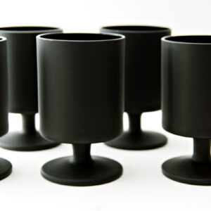 Selection of black glass at Retro Art Glass.