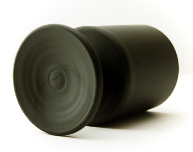 Black Satin Glass Wine Goblet Set by Tiffin - Image 2