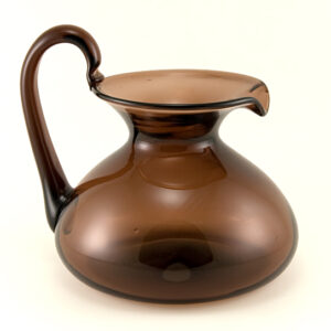 Blenko 1960s Art Glass Pitcher in Muted Plum by Meyers