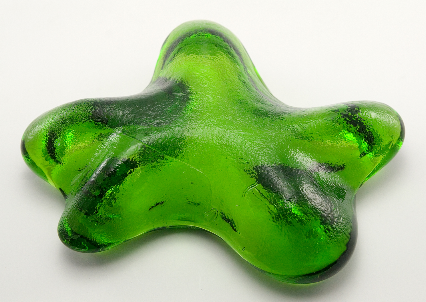 Blenko Amoeba Form Hand-Made Art Glass Dish - Image 5