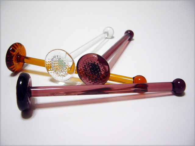 Hand Formed Cocktail Muddlers by Blenko