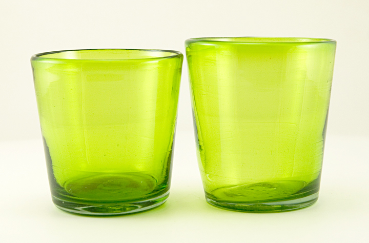 Flip Tumblers Vintage Handblown by Blenko Glass