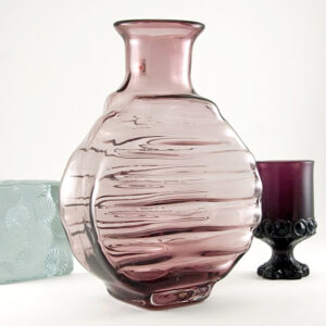 Blenko Glass Dusty Rose Vase by Hank Adams