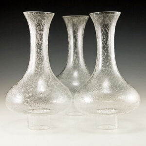 Blistered Bubble Vintage Glass Lantern Chimneys