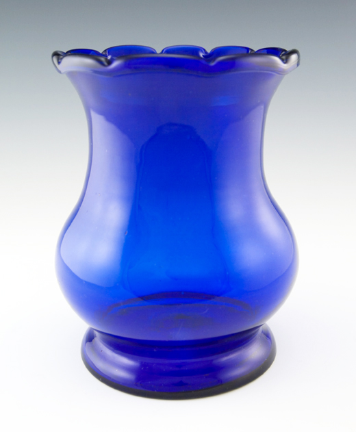 Blown Cobalt Blue Glass Antique Table Vase