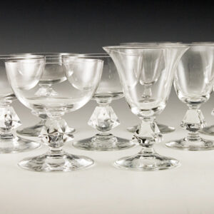 Vintage Cut Crystal Stemware Aquarius Set of 10