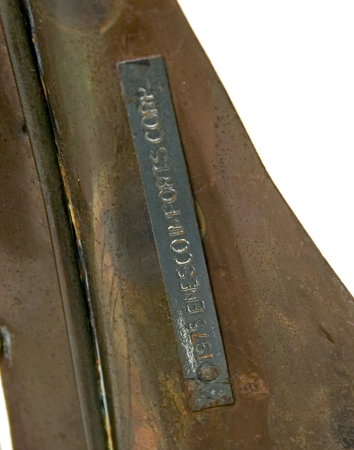 Buffalo Bill Tall Handmade Vintage Brass Sculpture - Image 4