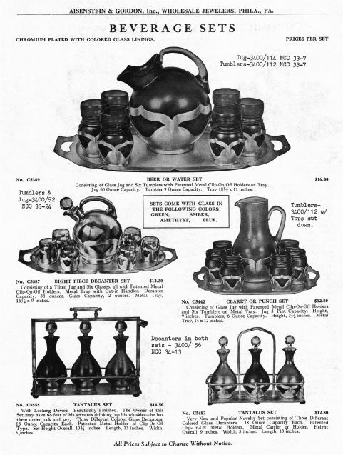 Farberware Art Deco Amethyst Glass Beverage Set by Cambridge Glass - Image 2