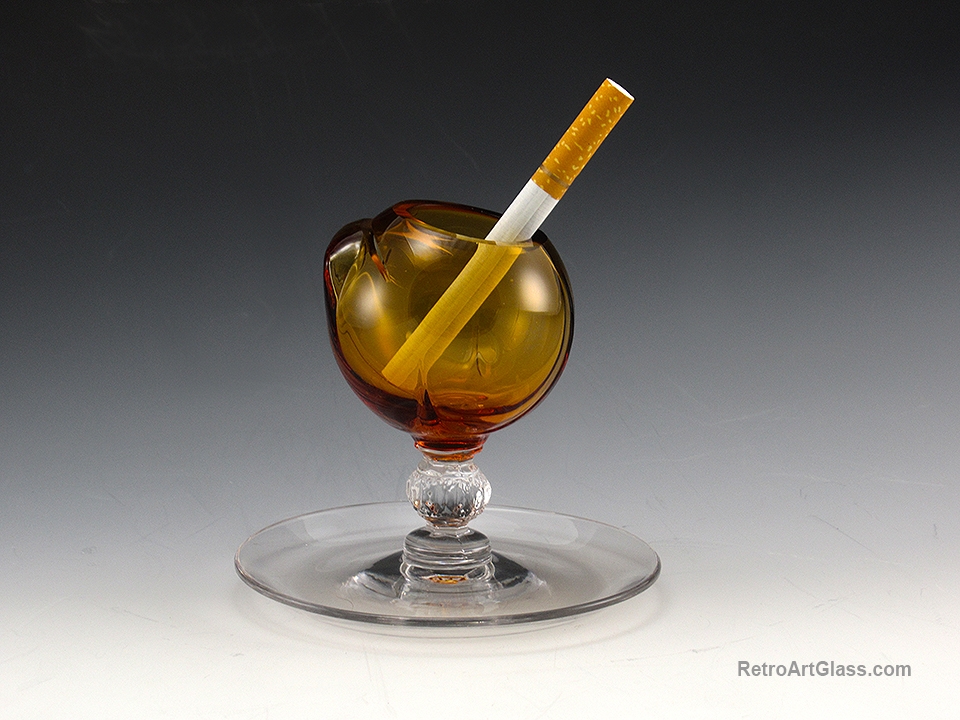 Cambridge Table Glass Place Card holder, Vase, Ashtray - Image 4