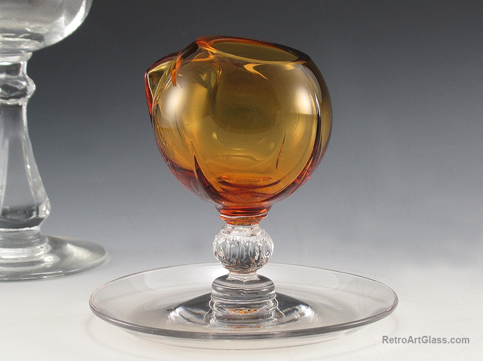 Cambridge Table Glass Place Card holder, Vase, Ashtray