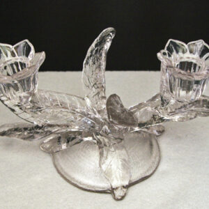 Manganese Glass Everglade Organic Candelabrum by Cambridge
