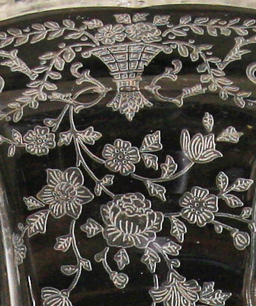 Elegant Depression Glass Server Cambridge Portia - Image 2