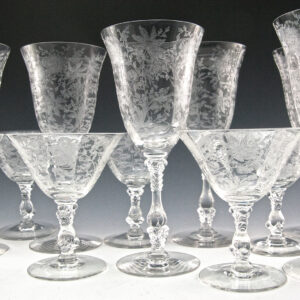 Cambridge Wildflower Stemware Line 3121 Set of 12