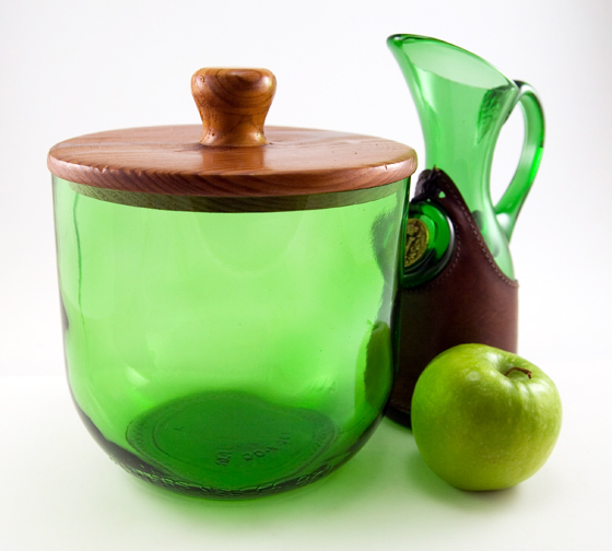 Re-Purposed Glass Large Canister from the 1970's - Image 2