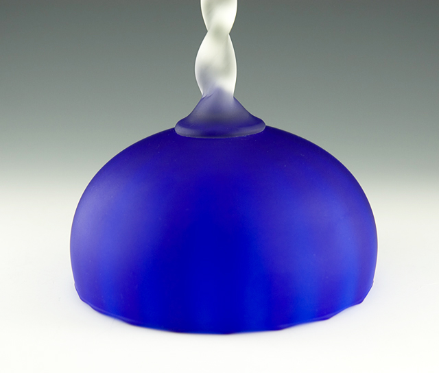 Carlo Moretti Satin Art Glass Goblet Vase - Image 2