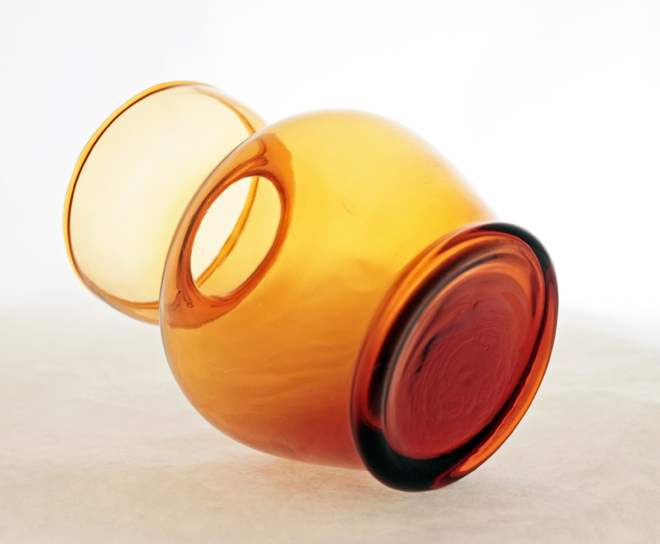 Chestnut Glass Hyacinth Vase - Image 3