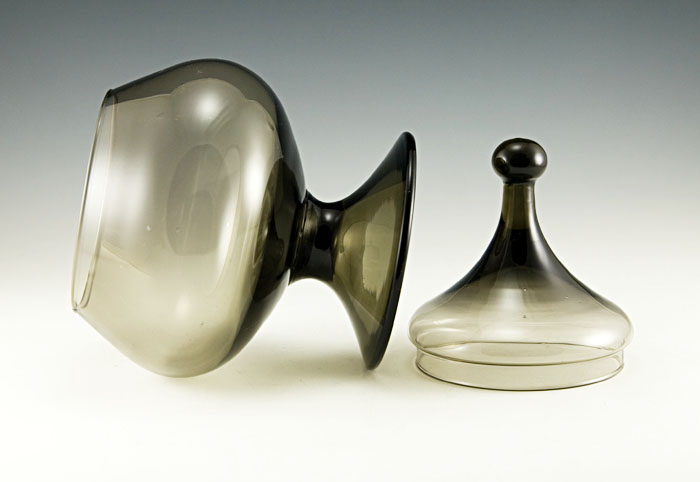 Circus Tent Jar in Hand Blown Black Glass - Image 3