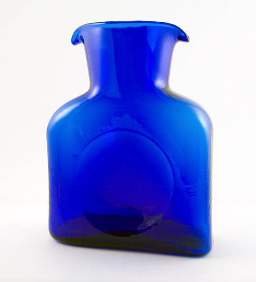 Cobalt Blue Glass Beverage Jug by Blenko Art Glass
