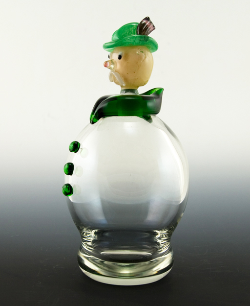 Art Glass Decanter Cold and Woozy Czech Man - Image 3