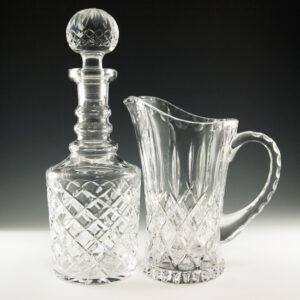 Crystal Decanter and Pitcher