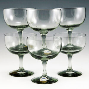 Danish Modern Crystal Cocktail Stemware Set by Holmegaard