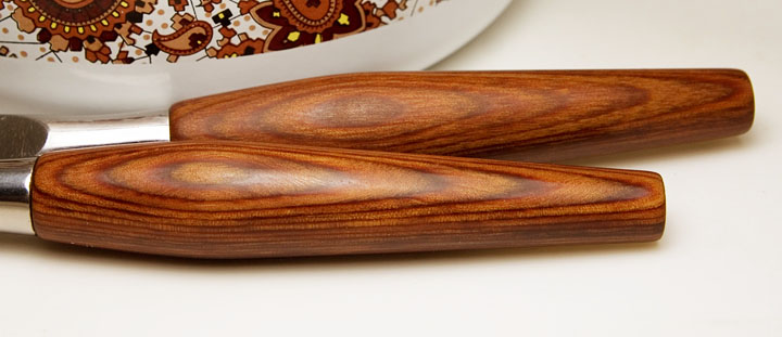 Danish Modern Cutlery Set with Beautiful Wood Handles - Image 4