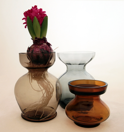 Danish Modern Jacob Bang Hyacinth Vase by Holmegaard with Sticker - Image 2