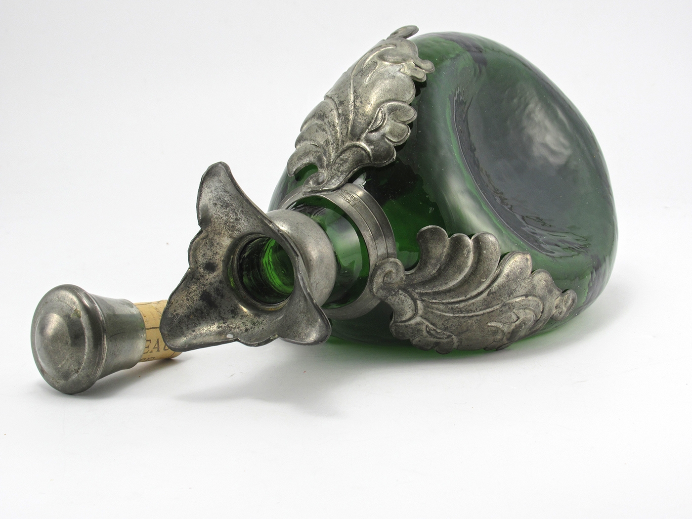 Pinched Decanter Vintage Danish Glass in Old World Style - Image 5