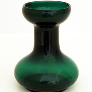 Deep Green Glass Hyacinth Bulb Vase