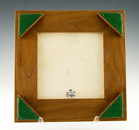 Delft Tile Framed Hand Painted Scene Made in Holland - Image 2