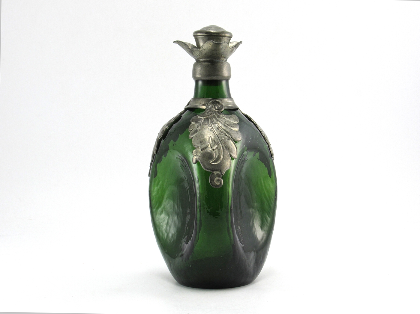 Pinched Decanter Vintage Danish Glass in Old World Style