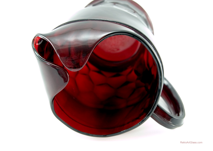 Early Royal Ruby Depression Glass Pitcher - Image 2