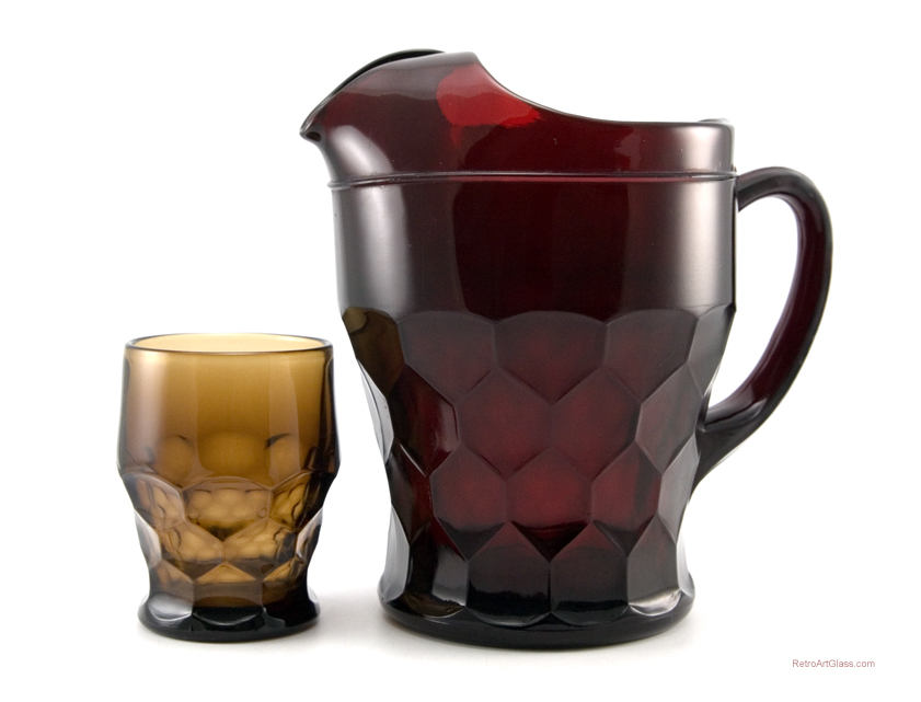 Early Royal Ruby Depression Glass Pitcher - Image 4